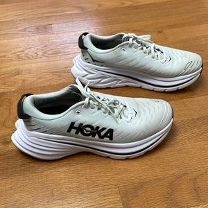 Hoka Women's Sneakers in Light Gray and Black